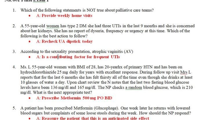 Nr 601 final exam 2023