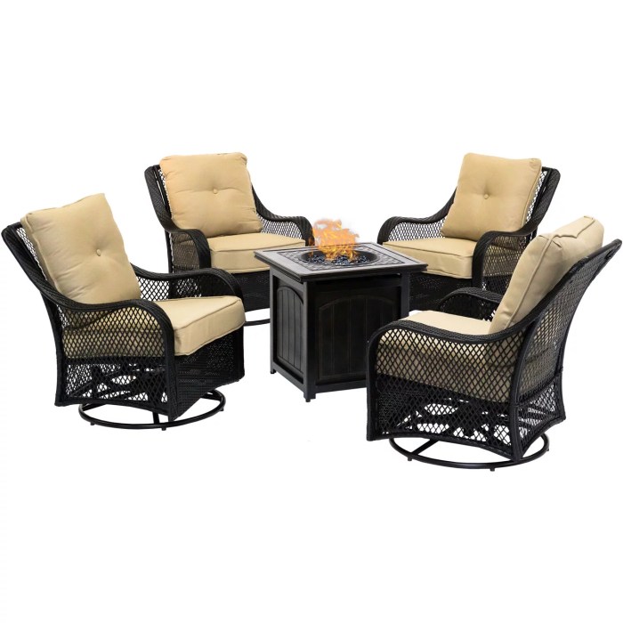 Corbin 5 piece fire chat set