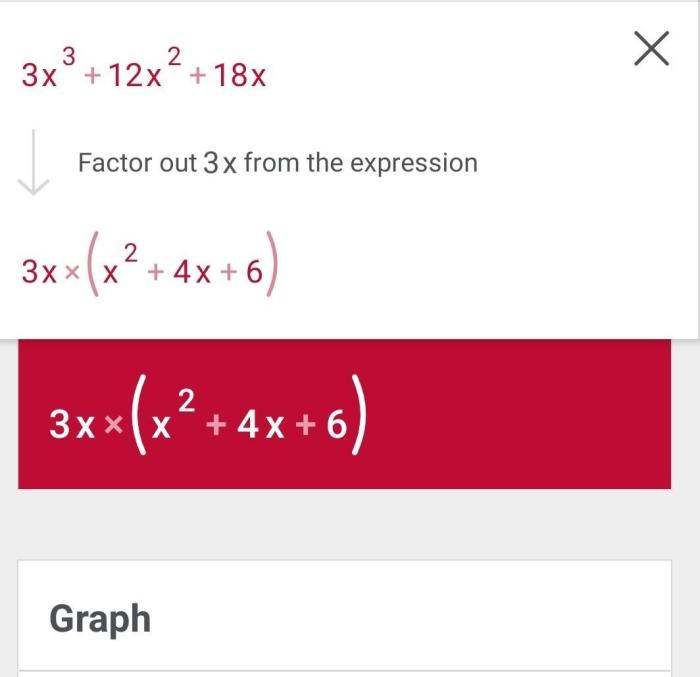 Factor completely 3x3 12x2 18x