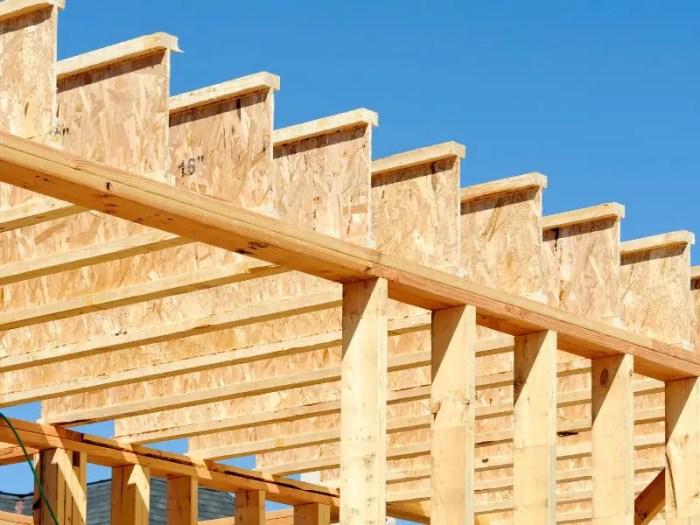 Stud wall parallel to joists