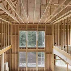 Stud wall parallel to joists